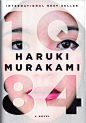 1Q84 • haruki murakami精美排版 海报 版式 design poster #采集大赛# #平面##海报#【之所以灵感库】