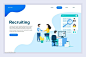 现代化平面设计着陆页模板 Flat Design Landing Page Templates