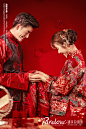 婚礼百科：中式婚纱照超赞欣赏！有一种美叫做艳丽的中国红！-来自婚礼小百科客照案例 |婚礼时光