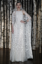 挂脖婚纱 Naeem Khan Bridal Spring 2015春夏婚纱发布