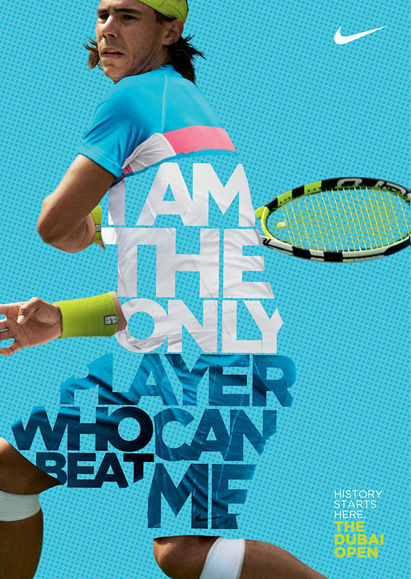 耐克迪拜网球公开赛明星宣传海报设计欣赏 ...