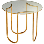 Cyan Design Vincente Side Table in Gold Leaf