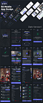 UI Kits : Looking to create your next video game shop? To design a crisp, modern and trendy ecommerce mobile based platform for all of your target audience's video game shopping needs? Look no further, DesignUI's Game Ecommerce UI Kit contains 82 iOS scre