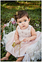 Princess baby in beautiful garden Baby Photography