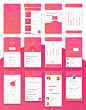 符合 Google 设计标准的通用 APP UI 套件 Material Design Mobile UI Kit – 设计小咖