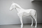 Stark White Geometric Animal Sculptures by Ben Foster - My Modern Metropolis