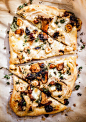 Mushrooms,hazelnuts,Cream Sauce,two cheese Pizza