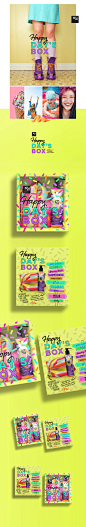 Happy Day's Box N°21• Identity and Package Design : Identity and packaging design for Profarma N°21 Happy Day's Box. Project developed at Up Design, Brazil.