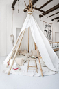 indoor teepee #卧室#