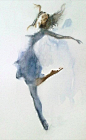 shadowed dancer  | watercolor