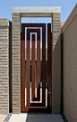 Gate---love this look! It would be classy to make a 3 or 4 paneled screen with this design.