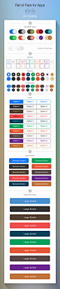 Flat UI Pack for Apps - Build Apps. Beautifully : This UI pack is use for build beautiful apps for the world's most advanced mobile OS
