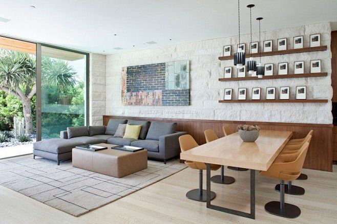 现代室内设计风格沙发背景墙