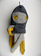 Kräklein : little textile octopus with hoody