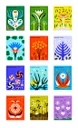 Mundo Flora : It is always necessary to have personal projects that encourage you to draw without a goal or a client. This project is a case of those, I decided to take inspiration from the flowers and make a series of stamps that will continue to grow ev