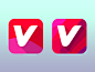 VEVO电视图标的重新设计