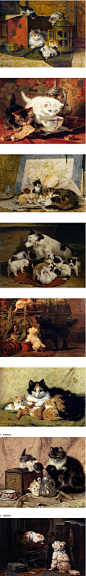 荷兰画家Henriette Ronner-Knip作品欣赏(3)