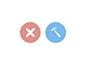 Simple error and maintenance icons made for my website, currently being updated. They'll be used <a href="http://cl.ly/1R7j">like this</a>.#icon#,#blue#,#red#,#circle#,#error#,#flat#,#maintenance#