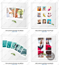 时尚欧美风照片摄影排版布局卡片海报版式 PSD分层设计素材 P364-淘宝网