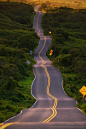 Windy road.