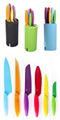 7-Pc Nonstick Coated Knife Set