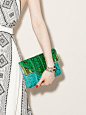 Carla Watersnake Triangle Clutch by Brian Atwood. Oh Brian Atwood, I love you and your insanely expensive accessories!