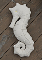 Seahorse Pillow by Katie Steuernagle