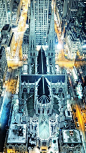 ST Patricks Cathedral at night, New York