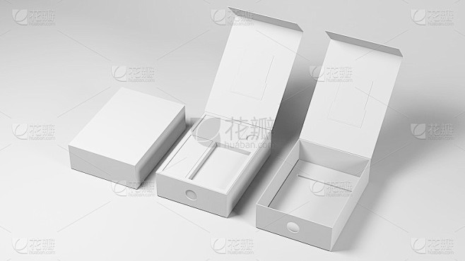 盒子模型包模板3d渲染