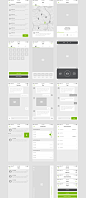 Basement iOS: Social : A beautiful, well organized, and incredibly easy to use Wireframe Kit with 60 iPhone 6 screens.