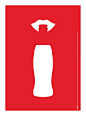 可口可乐经典玻璃瓶海报作品----ifavart.com