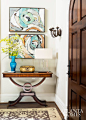 Entry & Stair Halls | Design by Liz Williams, Liz Williams Interiors // Photographed by Erica George Dines | Atlanta Homes & Lifestyles:
