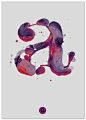 stain-looking typography