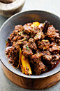 Beef Rendang - the best and most authentic beef rendang recipe you will find online! Spicy, rich and creamy Malaysian/Indonesian beef stew made with beef, spices and coconut milk | rasamalaysia.com