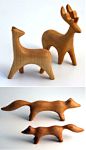 Wood animals at Rompstore.com: 