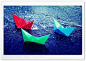 Paper Boats In Rain HD Wide Wallpaper for Widescreen