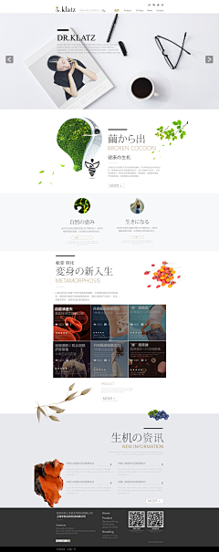 黄陵野鹤采集到网页设计-白墨广告