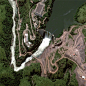 广萨河，安哥拉，　这是安哥拉广萨河的坎班贝大坝的卫星景象，拍摄于2013年4月28日。