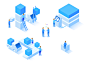 Isometric / Icons : I'm working on the new icon set for the new features buddy.works page