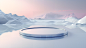 冰雪湖面空镜展台背景