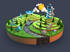 微笑改变世界采集到晶格·玻璃 lowpoly 低多边形