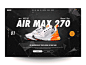 Daily UI "Playing around with Bg video" sneakers nike ux ui principle video bg movie motion interface interaction exploration animation