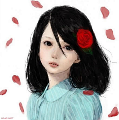 Jolie采集到巧笑倩兮 插画子