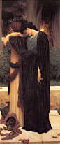 英国画家弗雷德里克·莱顿（Frederic Leighton）作品欣赏  Lachrymae