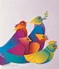 彩虹纸雕小鸟素材图片下载，现在加入素材公社即可参与传素材送现金活动