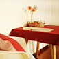 muji风布艺帆布餐厅桌布定制 日式枣红色台布盖布 餐垫隔热垫-淘宝网
