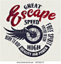 Vintage American motorcycle old grunge effect vector print for t-shirt. Premium quality emblem.