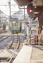 Taking the train in Kamakura,Japan