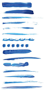 Free Vectors - 15 Paint Brushstroke Illustrator Brushes | Think Design