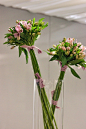 Contemporary alstroemeria topiary designs created by the Jane Packer team